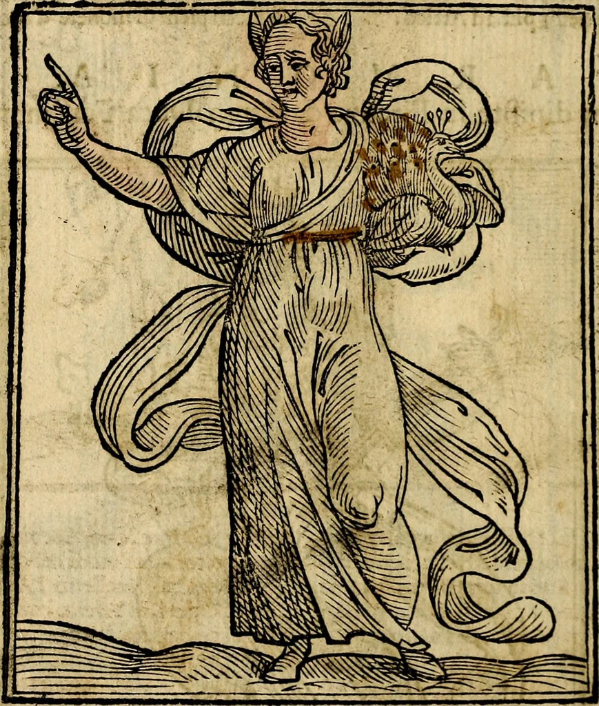 An illustration from Della piu che novissima iconologia, 1630, leaf 151