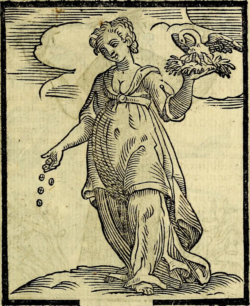 An illustration from Della piu che novissima iconologia, 1630, leaf 210