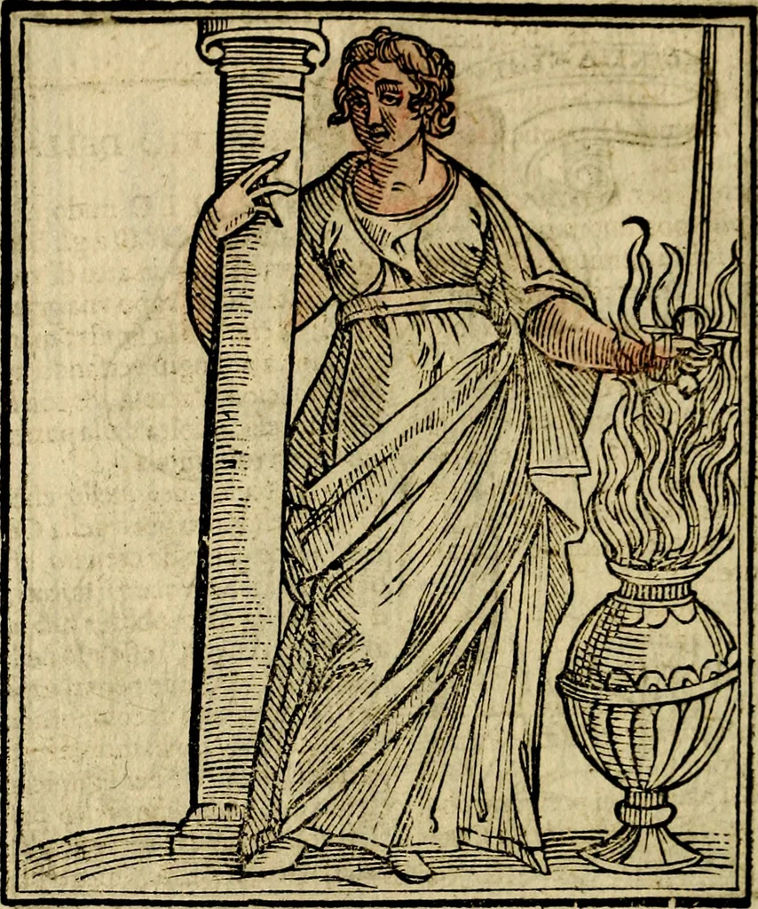 An illustration from Della piu che novissima iconologia, 1630, leaf 245