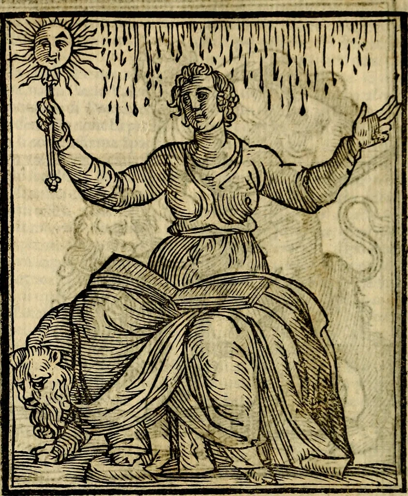 An illustration from Della piu che novissima iconologia, 1630, leaf 295