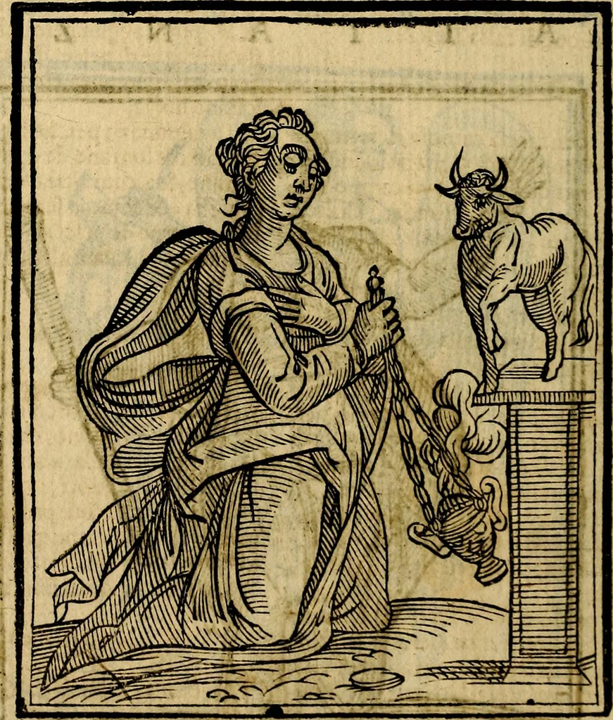 An illustration from Della piu che novissima iconologia, 1630, leaf 417