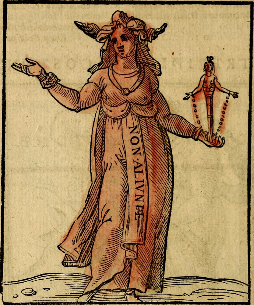 An illustration from Della piu che novissima iconologia, 1630, leaf 443