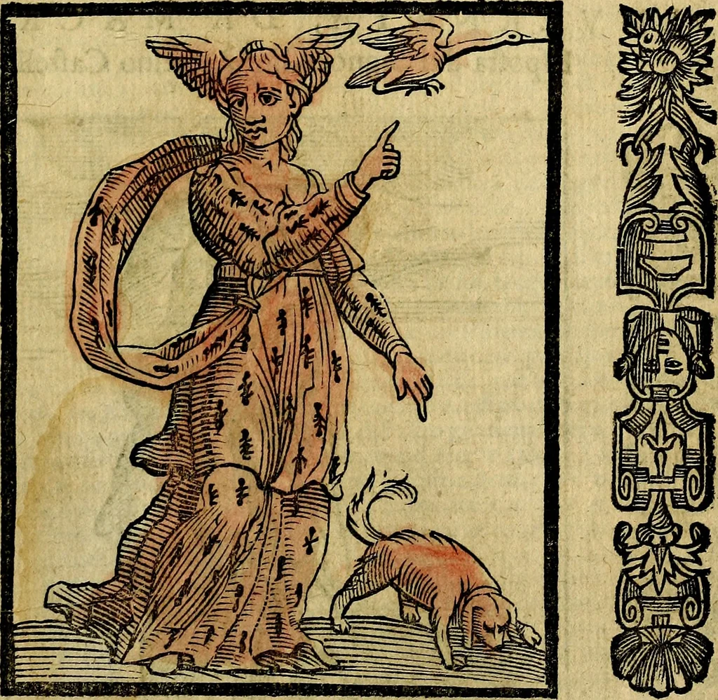 An illustration from Della piu che novissima iconologia, 1630, leaf 444