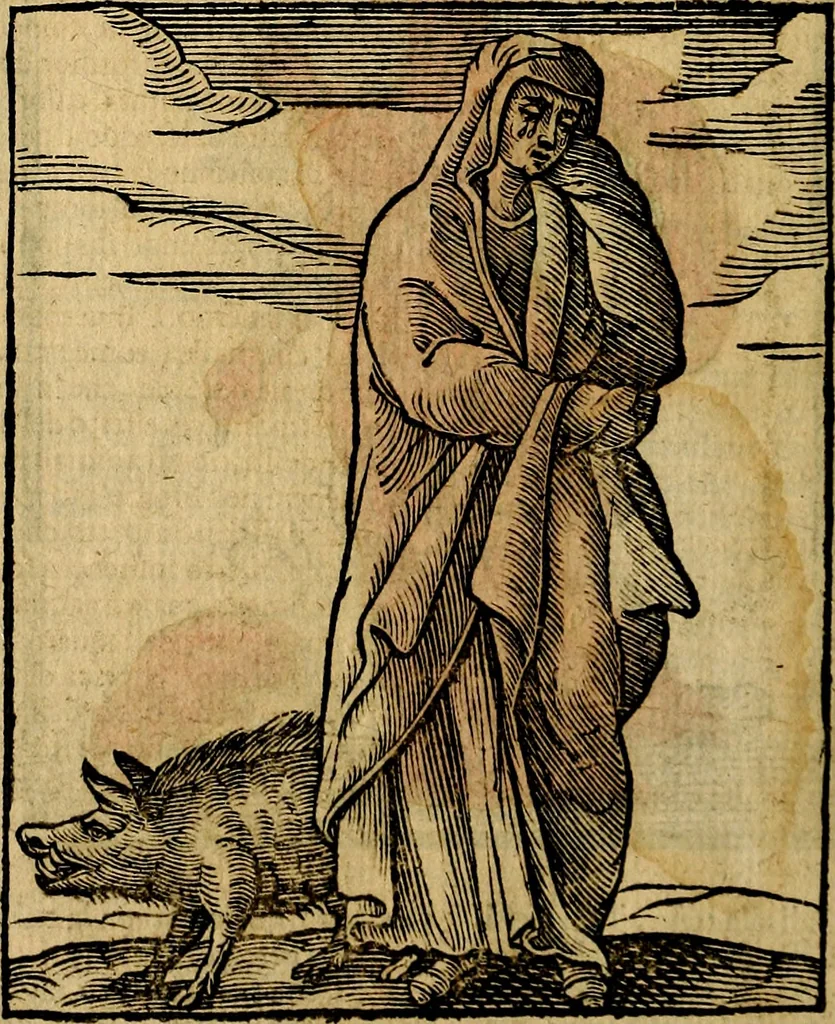 An illustration from Della piu che novissima iconologia, 1630, leaf 445