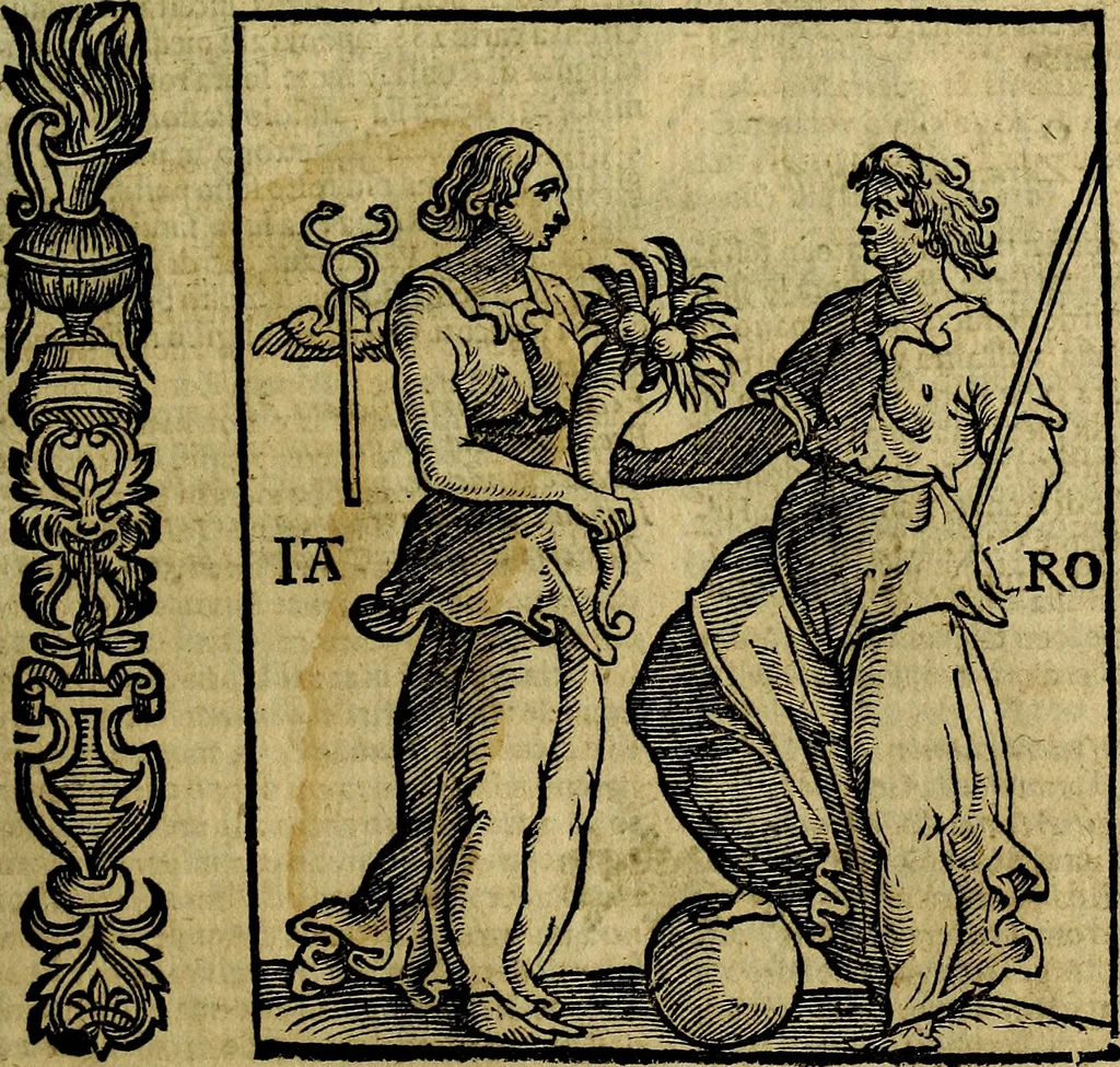 An illustration from Della piu che novissima iconologia, 1630, leaf 460