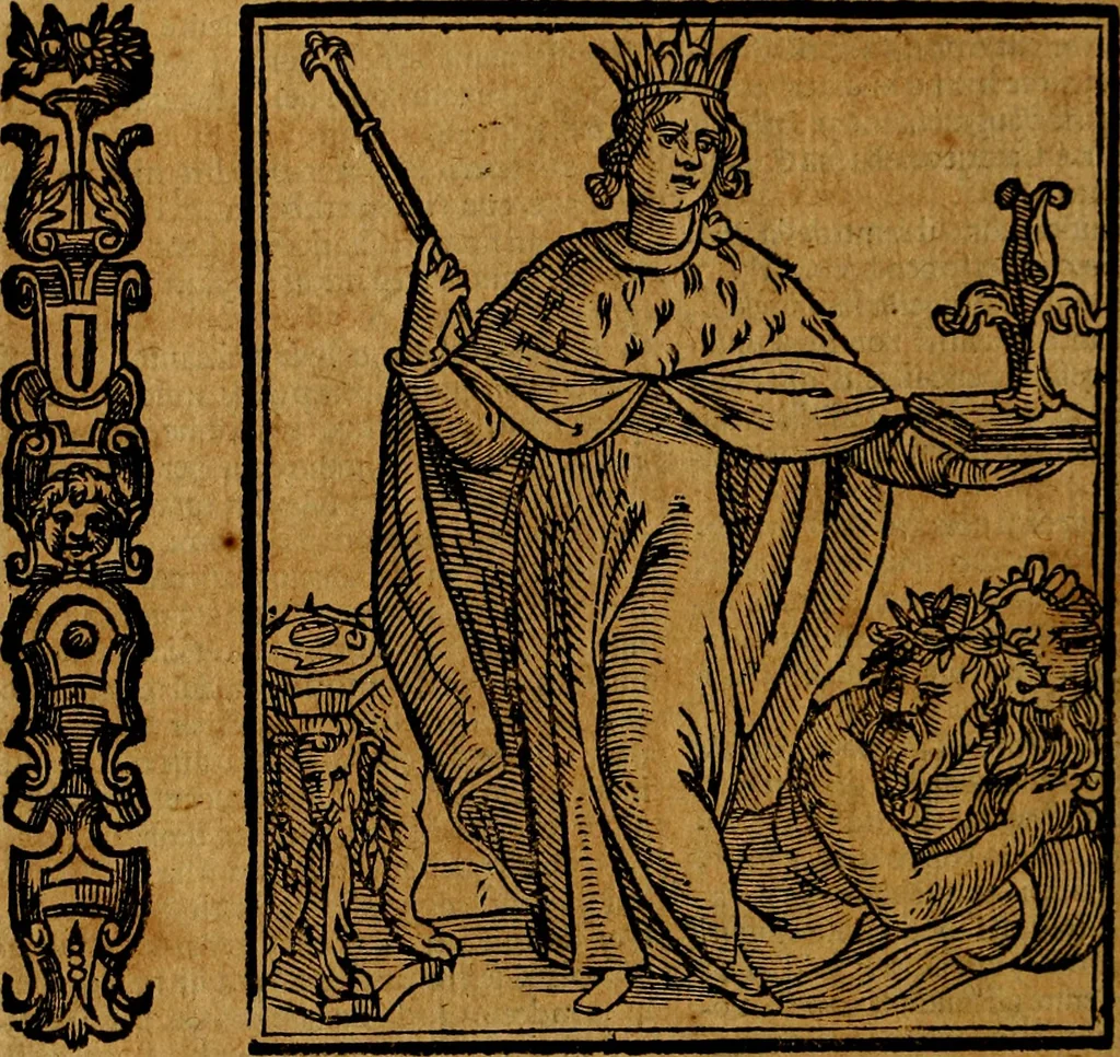 An illustration from Della piu che novissima iconologia, 1630, leaf 477