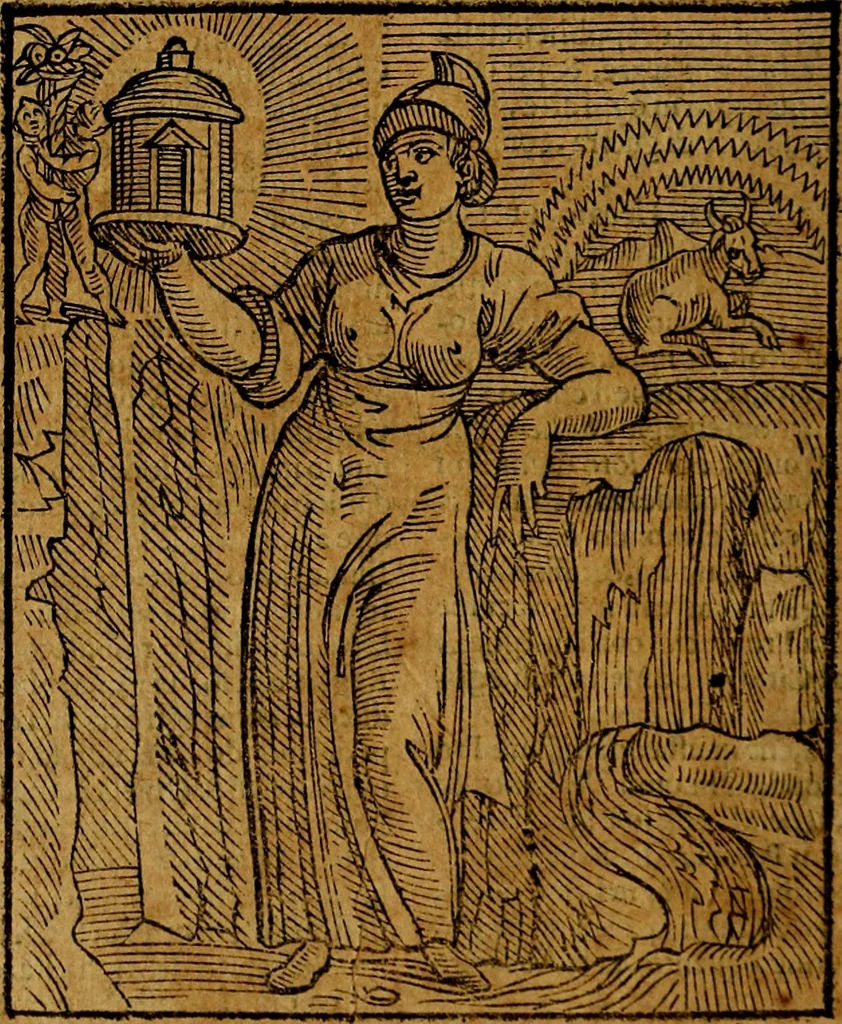 An illustration from Della piu che novissima iconologia, 1630, leaf 479