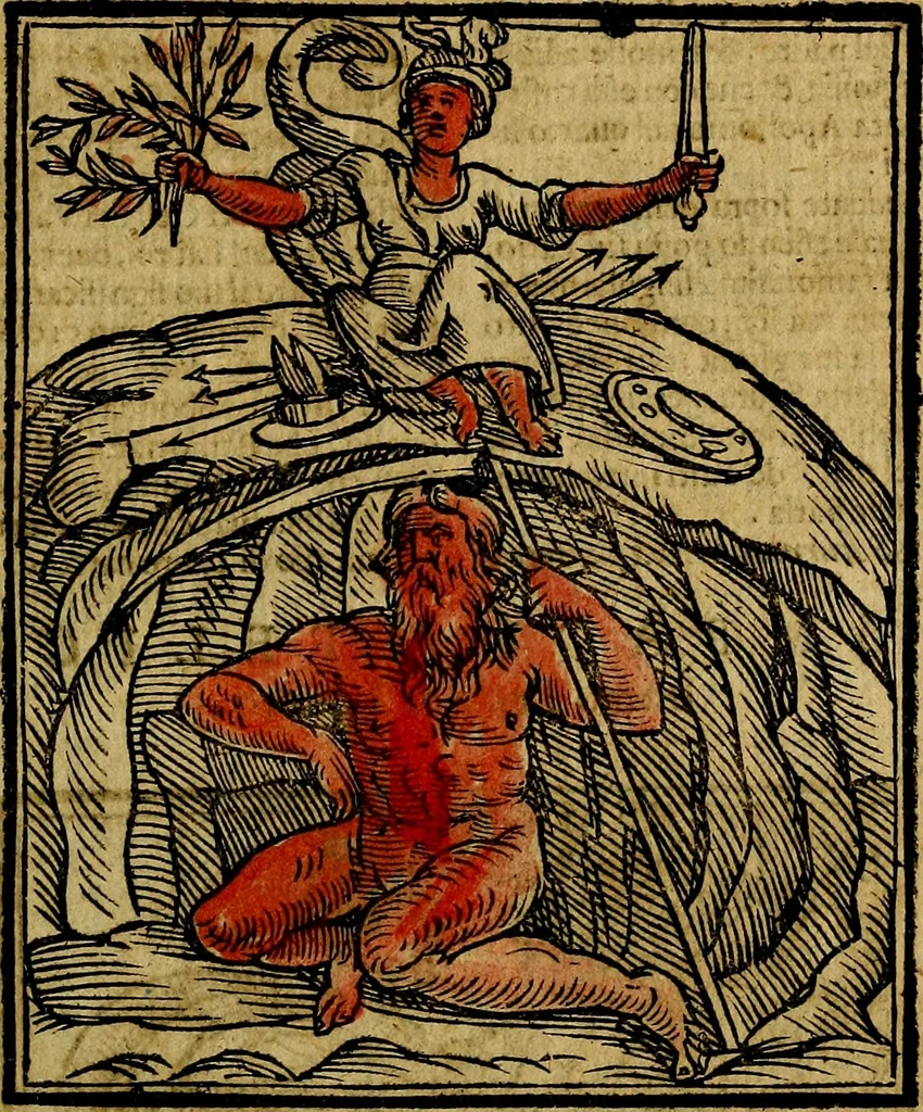 An illustration from Della piu che novissima iconologia, 1630, leaf 482