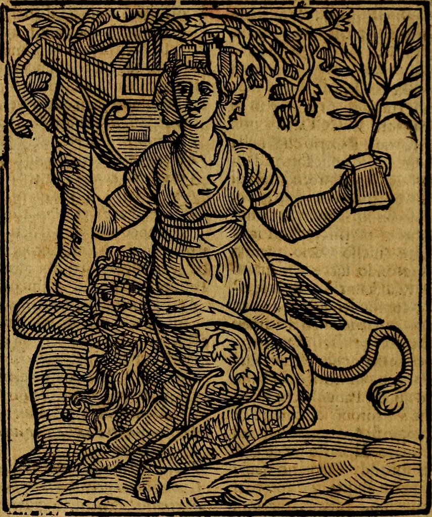 An illustration from Della piu che novissima iconologia, 1630, leaf 495