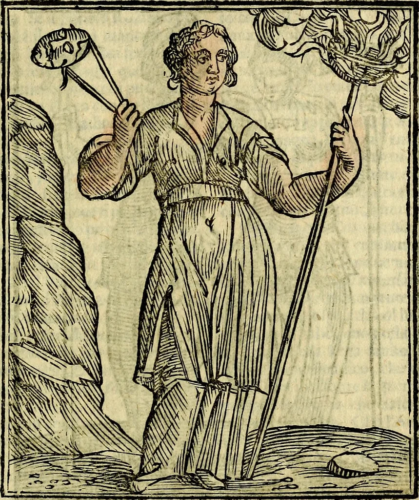 An illustration from Della piu che novissima iconologia, 1630, leaf 528