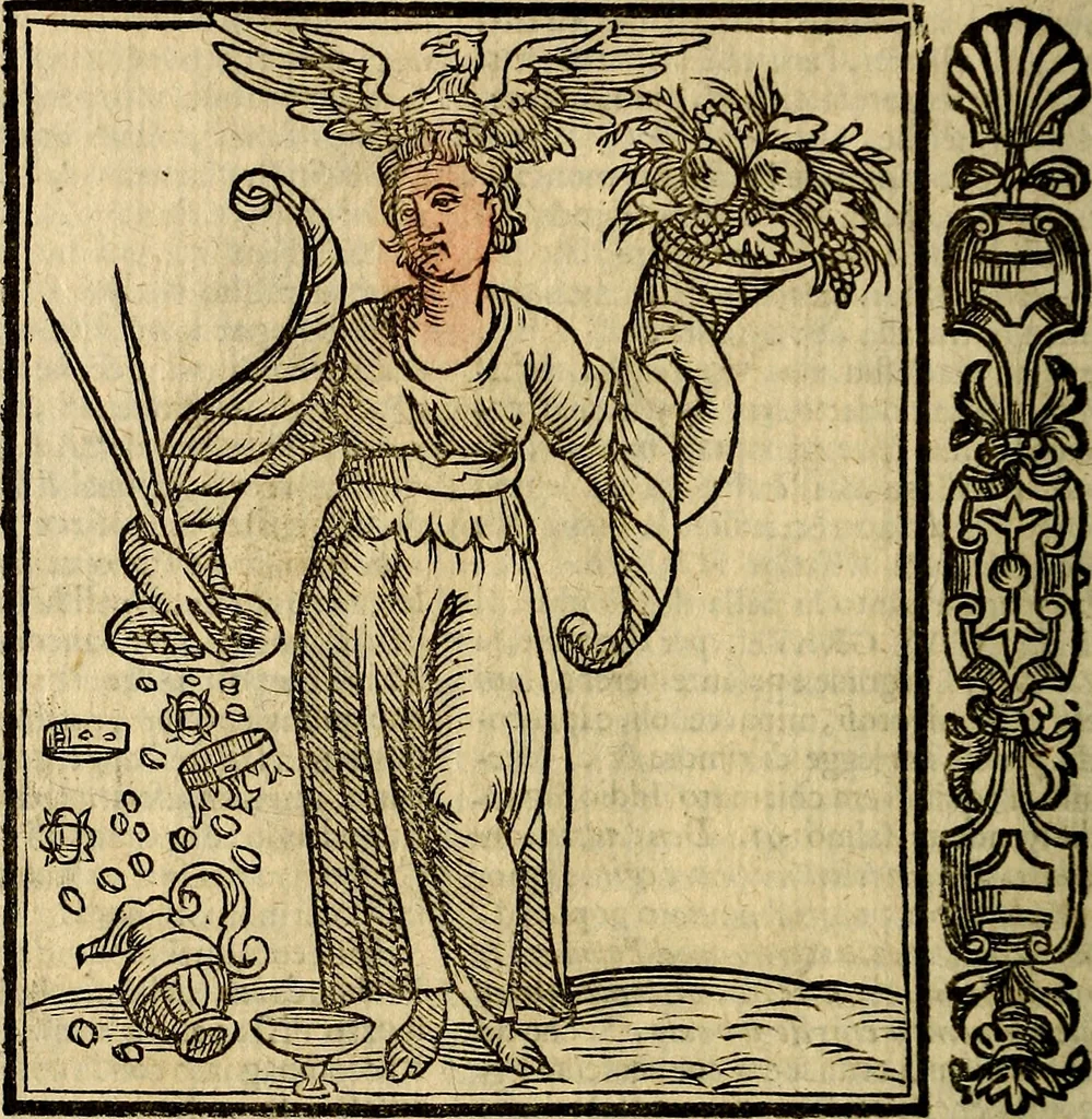 An illustration from Della piu che novissima iconologia, 1630, leaf 535
