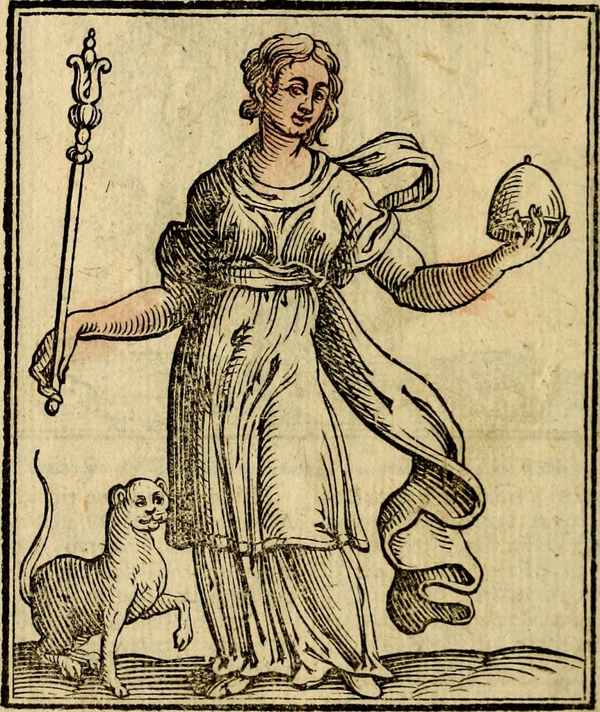 An illustration from Della piu che novissima iconologia, 1630, leaf 537