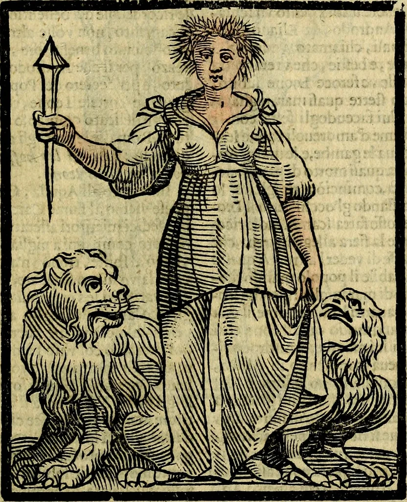 An illustration from Della piu che novissima iconologia, 1630, leaf 558