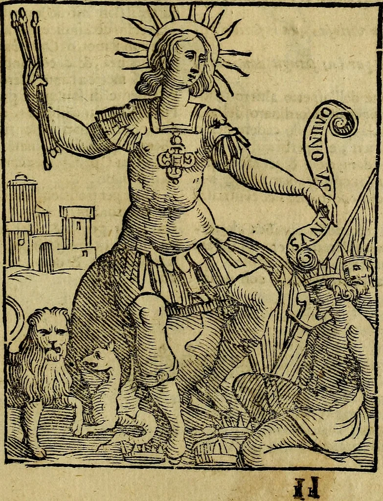 An illustration from Della piu che novissima iconologia, 1630, leaf 580