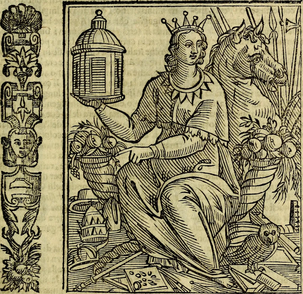 An illustration from Della piu che novissima iconologia, 1630, leaf 584