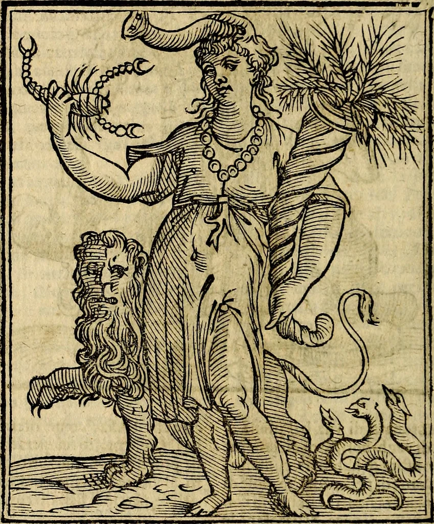 An illustration from Della piu che novissima iconologia, 1630, leaf 587
