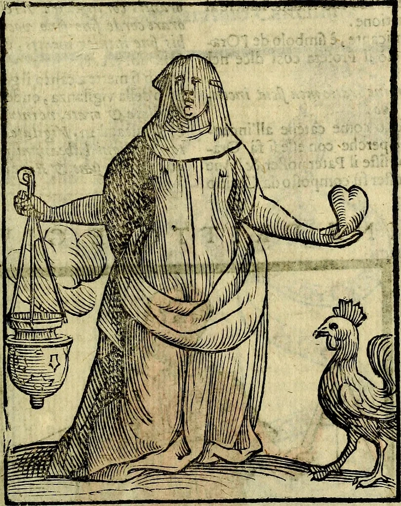 An illustration from Della piu che novissima iconologia, 1630, leaf 626