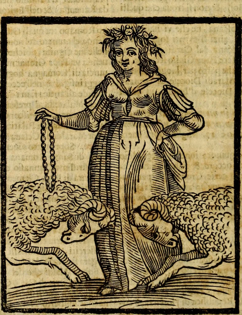 An illustration from Della piu che novissima iconologia, 1630, leaf 727