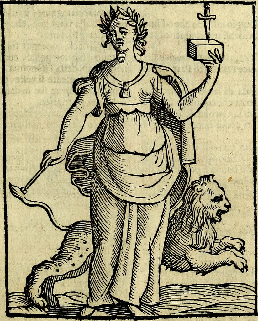 An illustration from Della piu che novissima iconologia, 1630, leaf 758