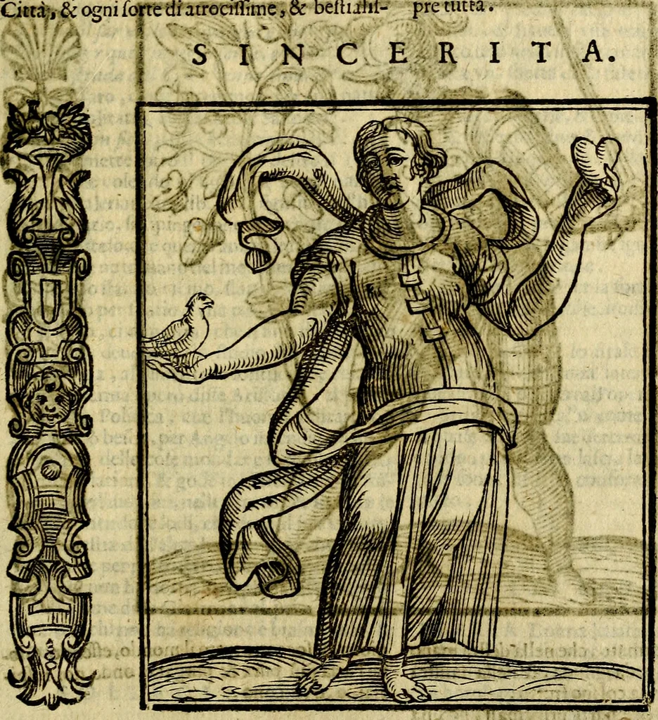 An illustration from Della piu che novissima iconologia, 1630, leaf 770