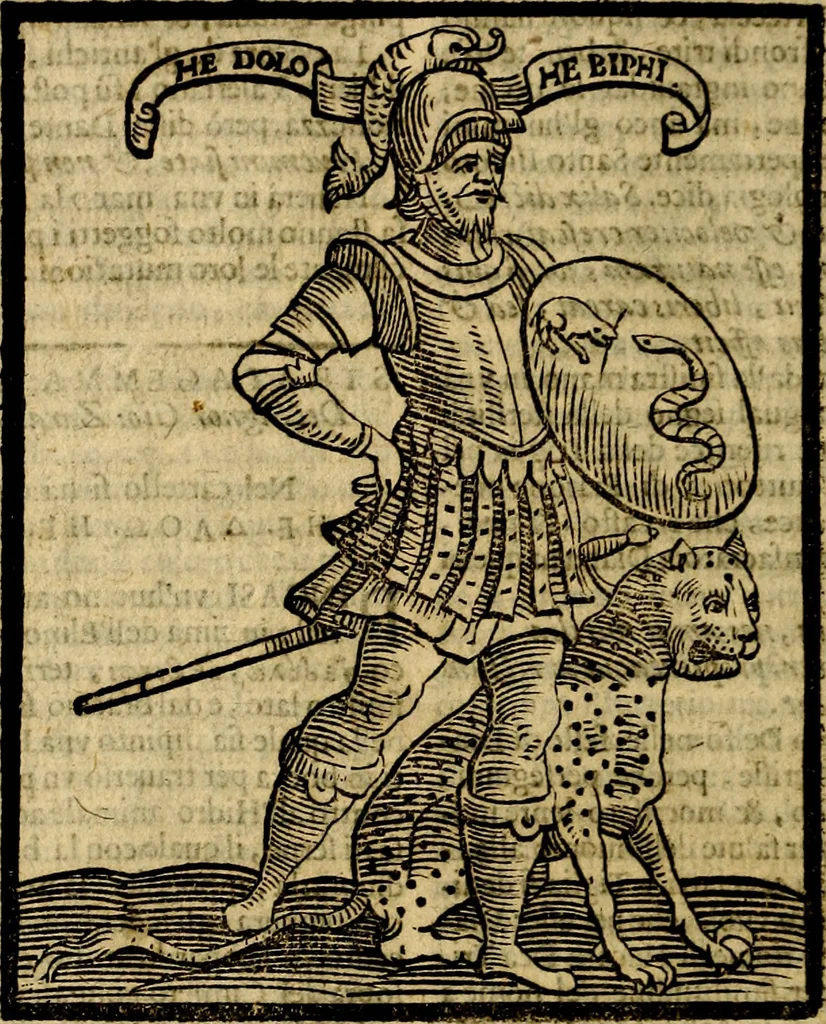 An illustration from Della piu che novissima iconologia, 1630, leaf 799