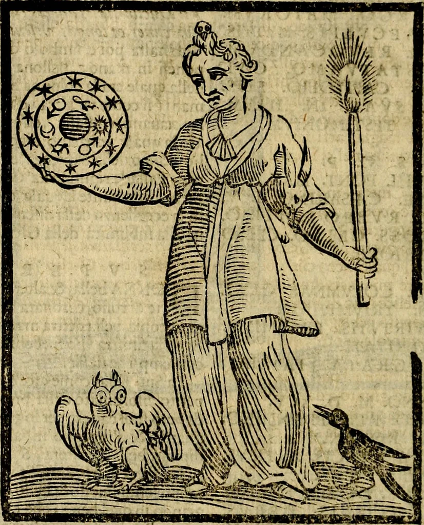 An illustration from Della piu che novissima iconologia, 1630, leaf 809