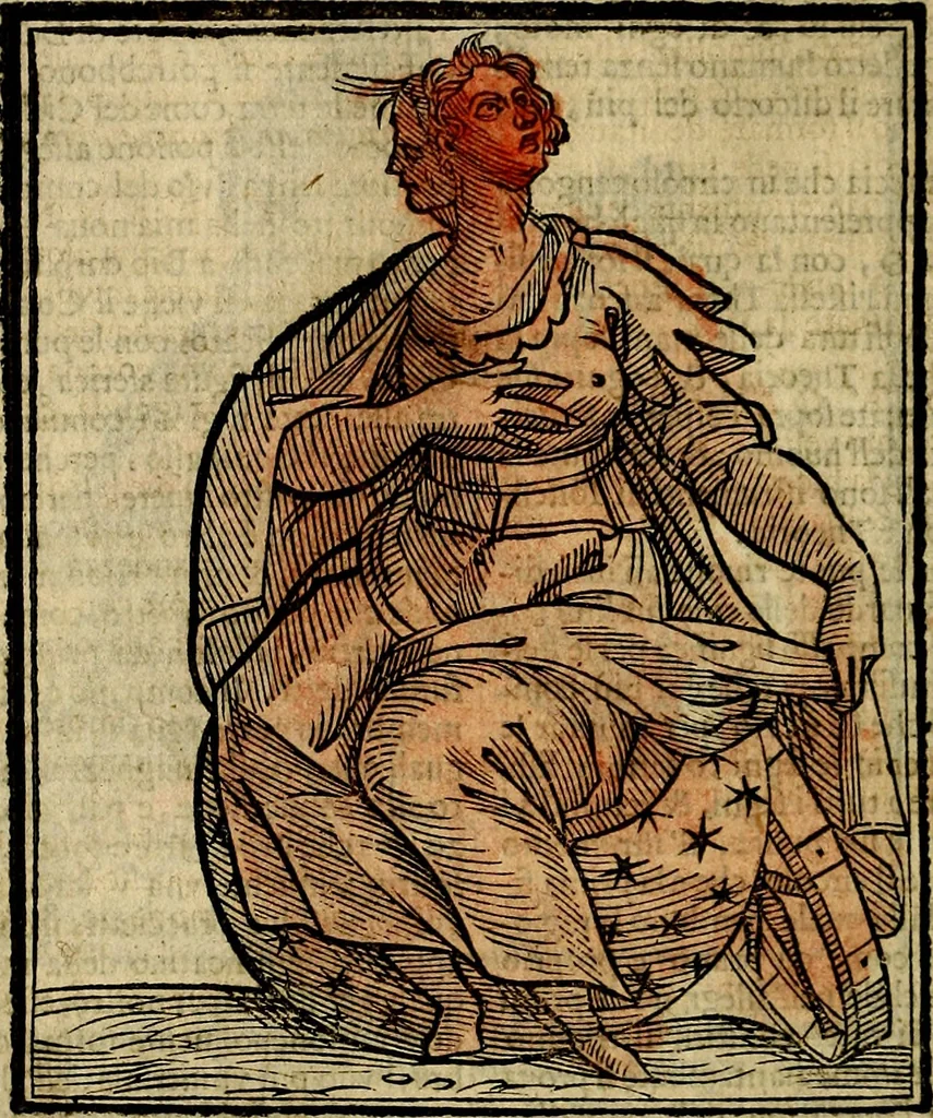 An illustration from Della piu che novissima iconologia, 1630, leaf 821