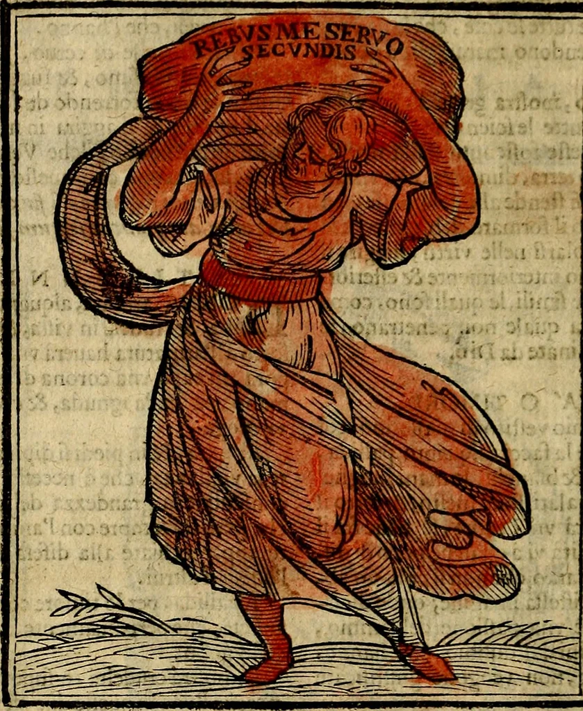 An illustration from Della piu che novissima iconologia, 1630, leaf 823
