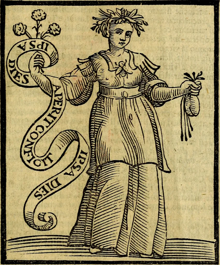 An illustration from Della piu che novissima iconologia, 1630, leaf 876