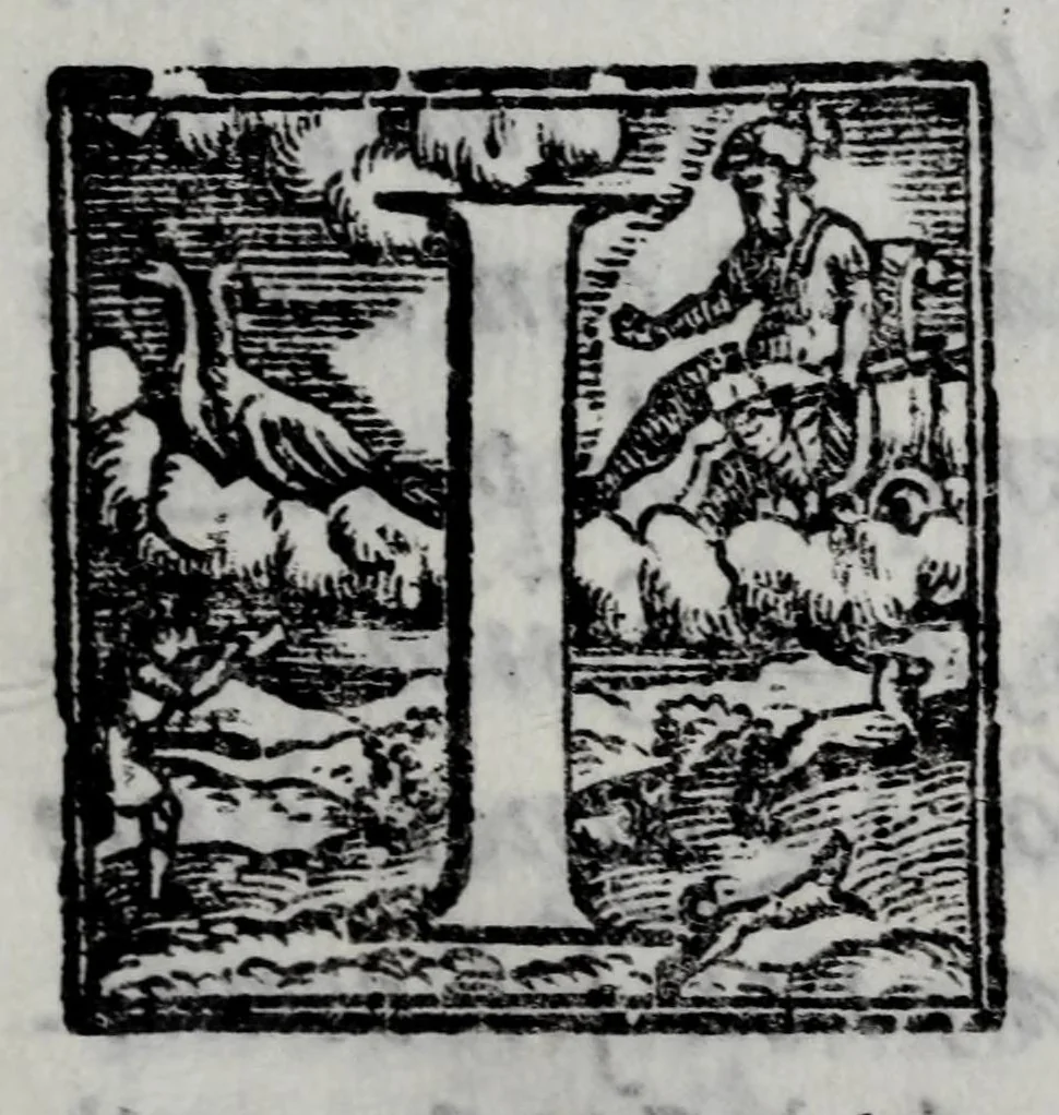 An illustration from Della poesia rappresentativa & del modo di rappresentare le favole sceniche : discorso, 1598, leaf 7