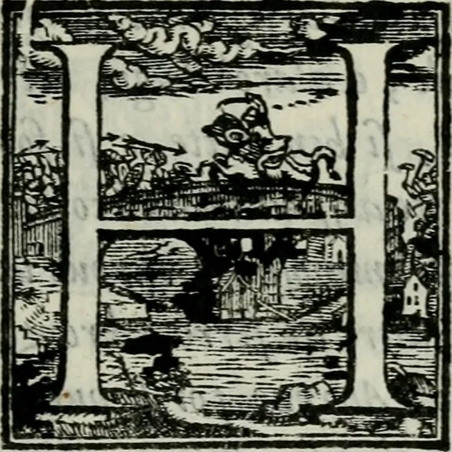 An illustration from Della ragion di Stato libri dieci : con tre libri Delle cause della grandezza, e magnificenza delle città, 1589, leaf 196