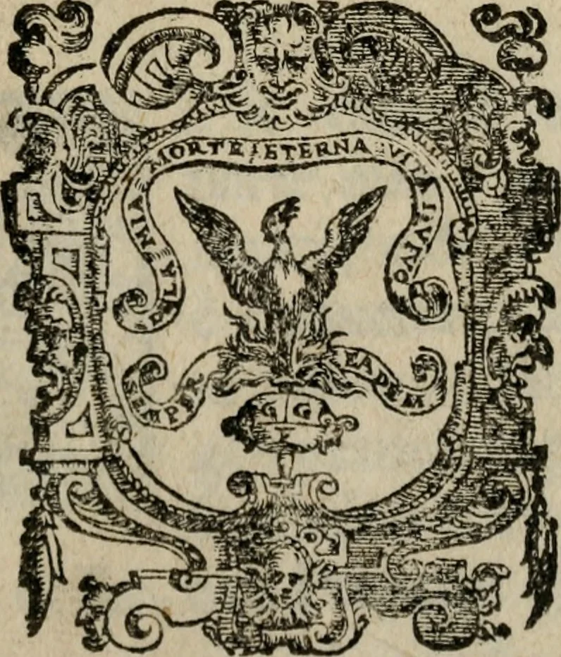 An illustration from Della ragione di stato, libri dieci. Con tre libri delle cause della grandezza delle città. Del Sig. Giovanni Botero Benese. Di nuouo in questa impressione, mutati alcuni luoghi dall' istesso autore, & accresciuti di diuersi discorsi .., 1598, leaf 6