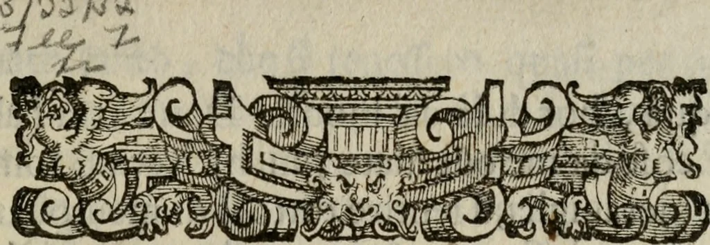 An illustration from Della ragione di stato, libri dieci. Con tre libri delle cause della grandezza delle città. Del Sig. Giovanni Botero Benese. Di nuouo in questa impressione, mutati alcuni luoghi dall' istesso autore, & accresciuti di diuersi discorsi .., 1598, leaf 8