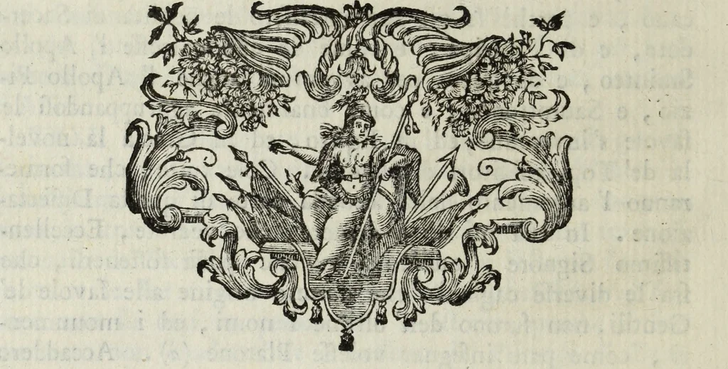 An illustration from Della religione de' gentili per riguardo ad alcuni animali e specialmente a' topi : dissertazione indirizzata ad illustrare un' antica statua, ed a servire per la migliore intelligenza di alcuni passi della storia profana e della corrispondenza loro colla storia sacra, 1771, leaf 51