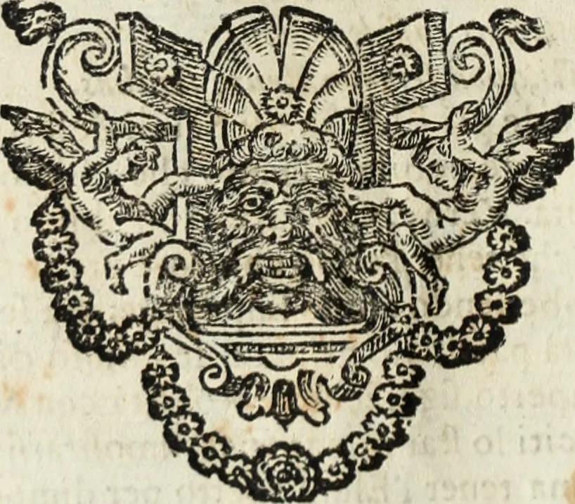 An illustration from Dell'armi, overo insegne dei nobili, ove sono i discorsi d'alcune famiglie, così spente, come vive del regno di Napoli : 4. et ultima impressione nella quale si suppliscono quelle famiglie che poste nella prima, erano dall'istesso autore state levate nella seconda, 1701, leaf 27
