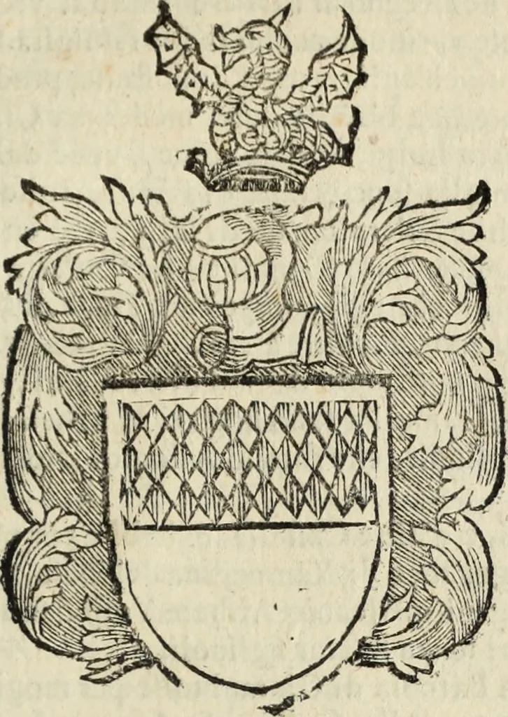 An illustration from Dell'armi, overo insegne dei nobili, ove sono i discorsi d'alcune famiglie, così spente, come vive del regno di Napoli : 4. et ultima impressione nella quale si suppliscono quelle famiglie che poste nella prima, erano dall'istesso autore state levate nella seconda, 1701, leaf 304