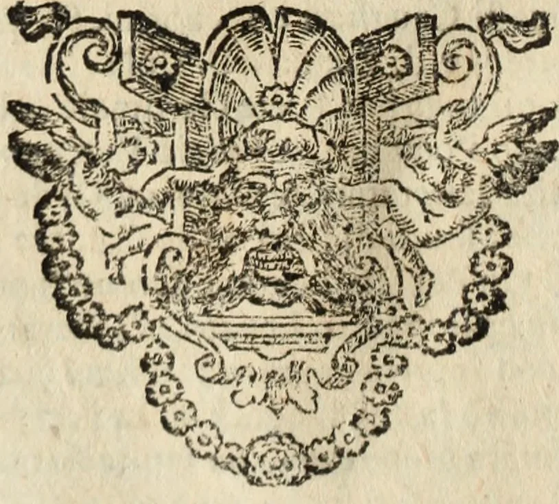 An illustration from Dell'armi, overo insegne dei nobili, ove sono i discorsi d'alcune famiglie, così spente, come vive del regno di Napoli : 4. et ultima impressione nella quale si suppliscono quelle famiglie che poste nella prima, erano dall'istesso autore state levate nella seconda, 1701, leaf 79