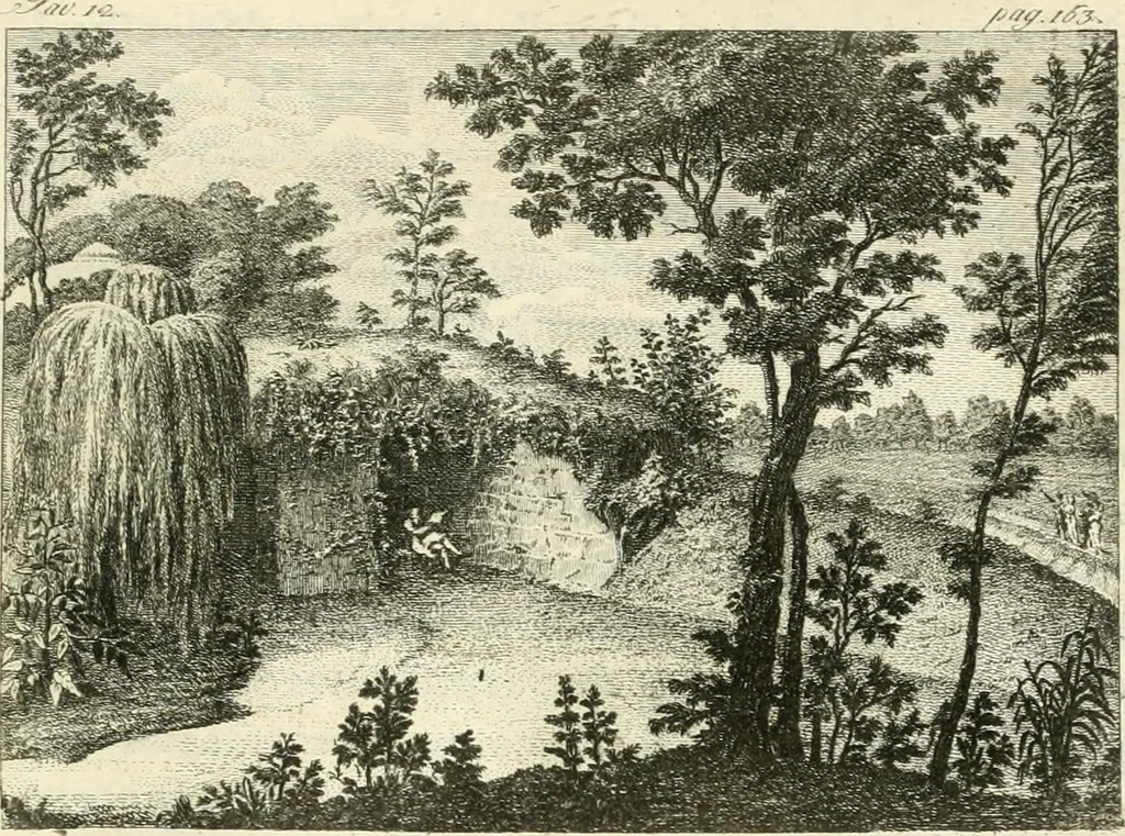 An illustration from Dell'arte dei giardini inglesi, 1800, leaf 177