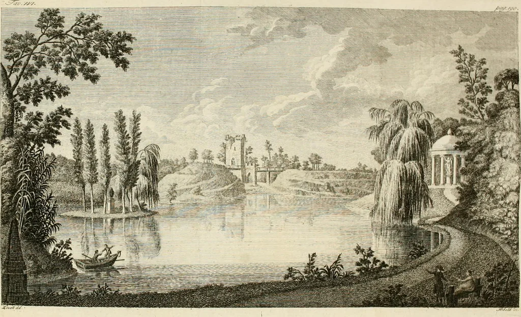 An illustration from Dell'arte dei giardini inglesi, 1800, leaf 206