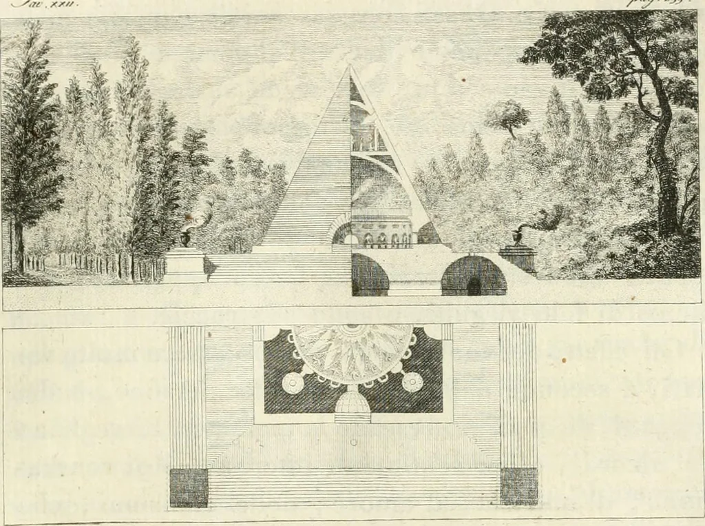An illustration from Dell'arte dei giardini inglesi, 1800, leaf 271
