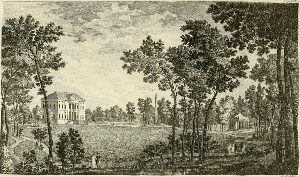 An illustration from Dell'arte dei giardini inglesi, 1800, leaf 328