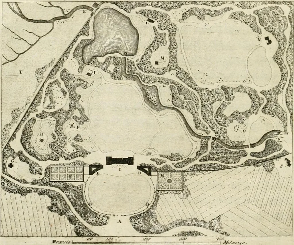 An illustration from Dell'arte dei giardini inglesi, 1800, leaf 42