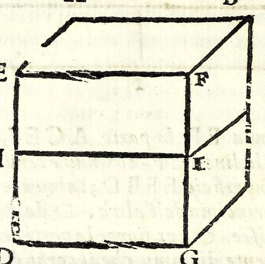 An illustration from Dell' arte del misurare, 1682, leaf 12