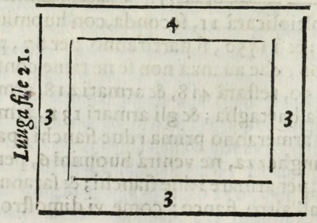 An illustration from Dell'arte militare libri cinque : ne' quali si tratta il modo di fortificare, offendere, et diffendere vna fortezza: et l'ordine come si debano fare gli alloggiamenti campali, & formare le battaglie, et nell'vltimo l'essamine de bombardieri, & di far fuochi arteficiati, 1608, leaf 304