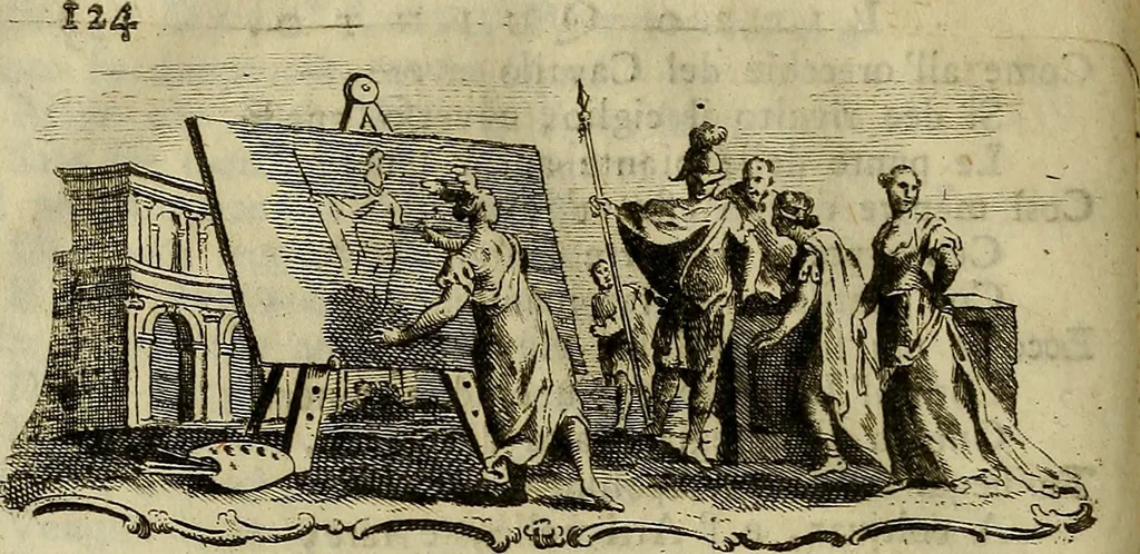 An illustration from Dell'arte pittorica libri VIII. : coll'aggiunta di Componimenti diversi, 1768, leaf 127