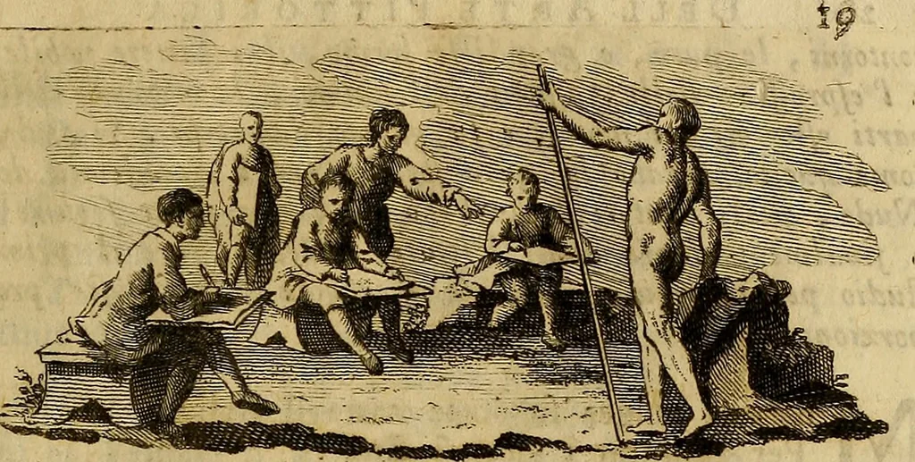 An illustration from Dell'arte pittorica libri VIII. : coll'aggiunta di Componimenti diversi, 1768, leaf 22
