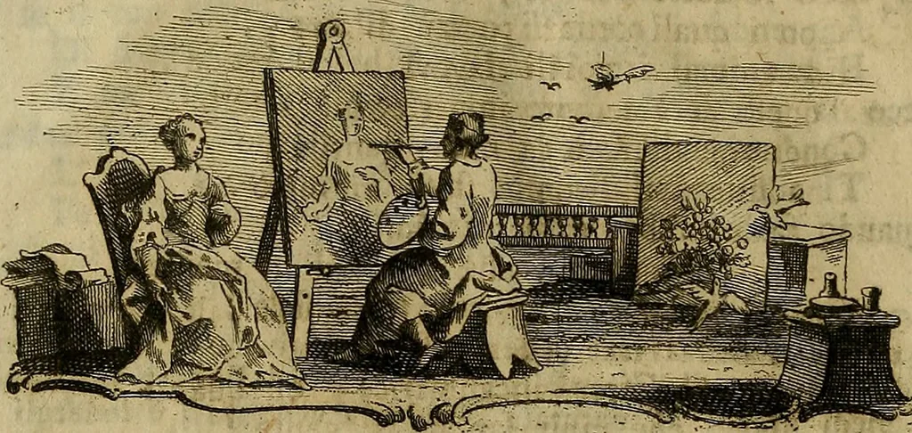 An illustration from Dell'arte pittorica libri VIII. : coll'aggiunta di Componimenti diversi, 1768, leaf 43