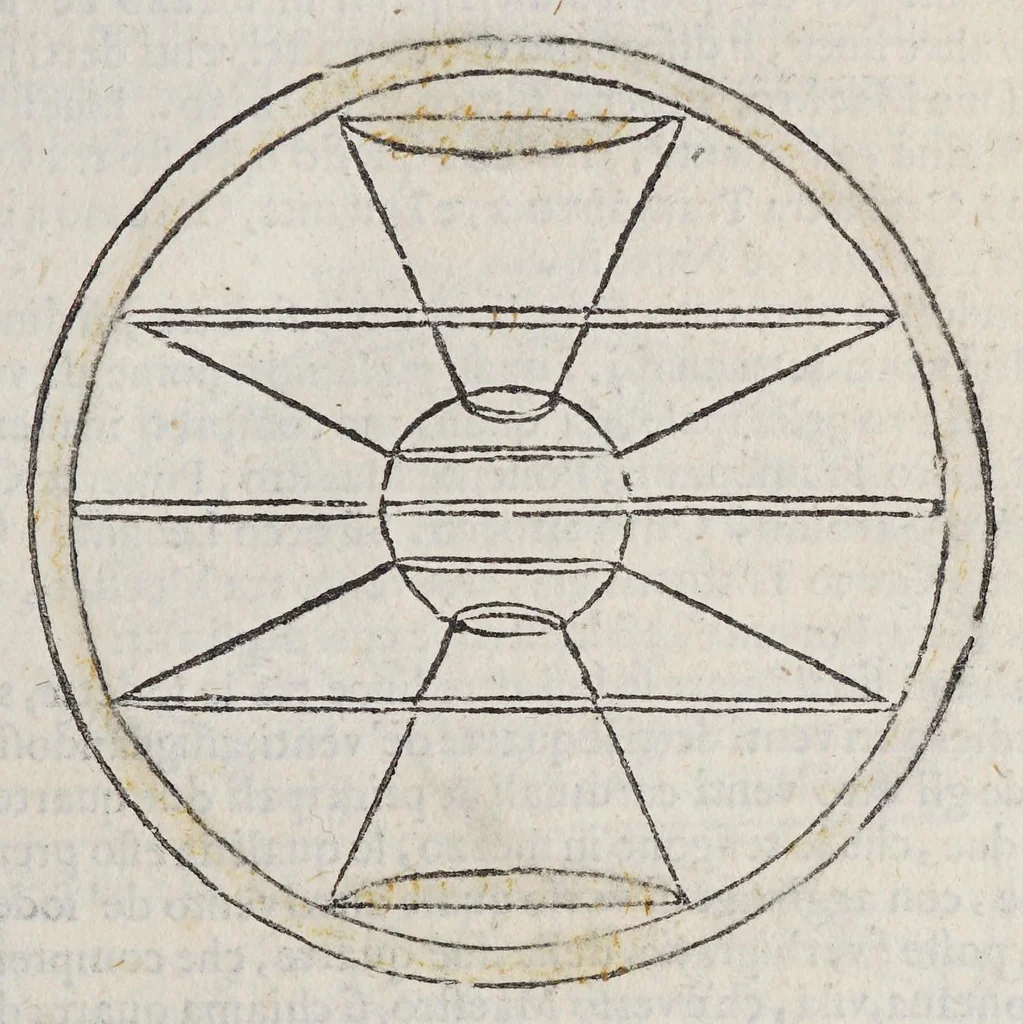 An illustration from Della sfera mondiale, 1626, leaf 57