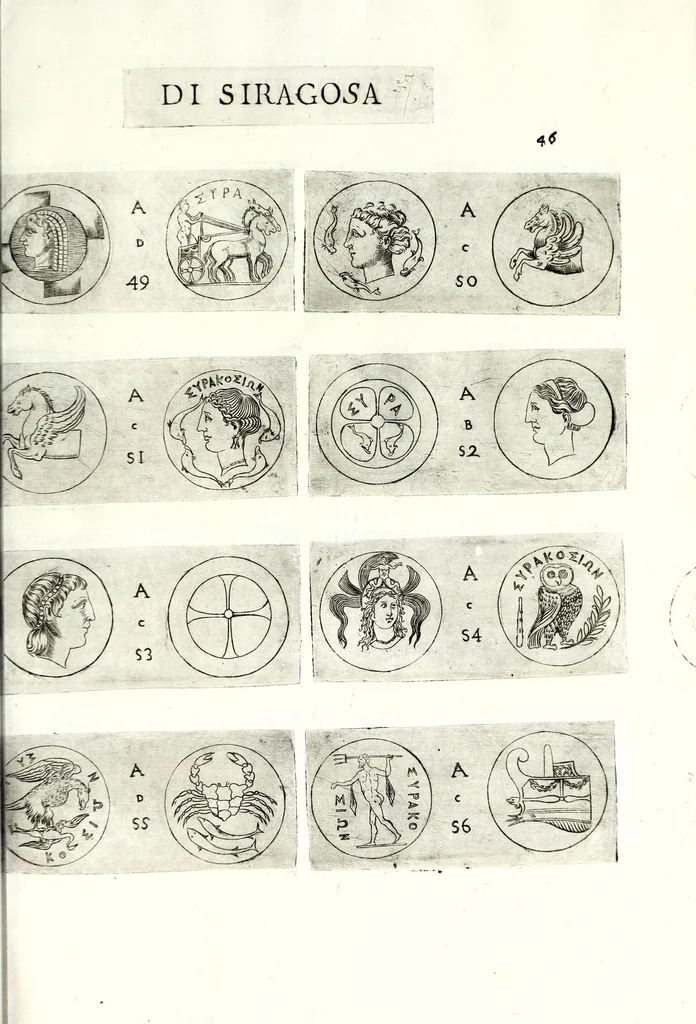 An illustration from Della Sicilia di Filippo Parvta descritta con medaglie, parte prima, 1612, leaf 107