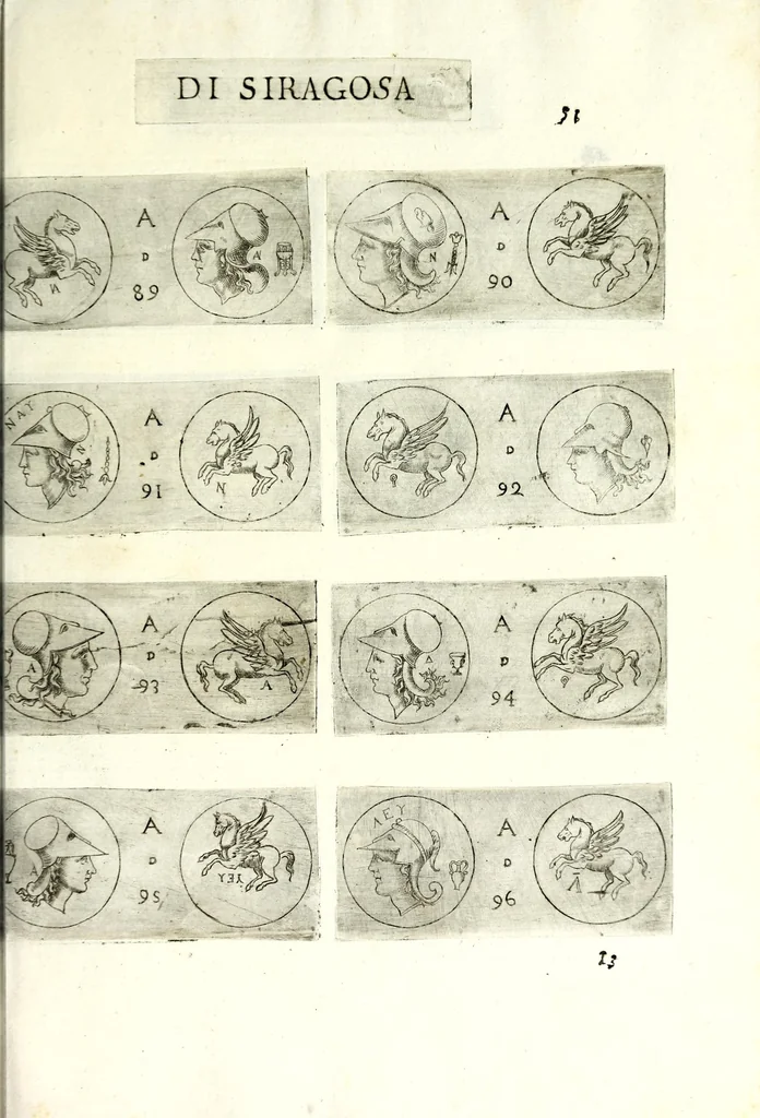 An illustration from Della Sicilia di Filippo Parvta descritta con medaglie, parte prima, 1612, leaf 117